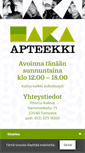 Mobile Screenshot of haka-apteekki.fi